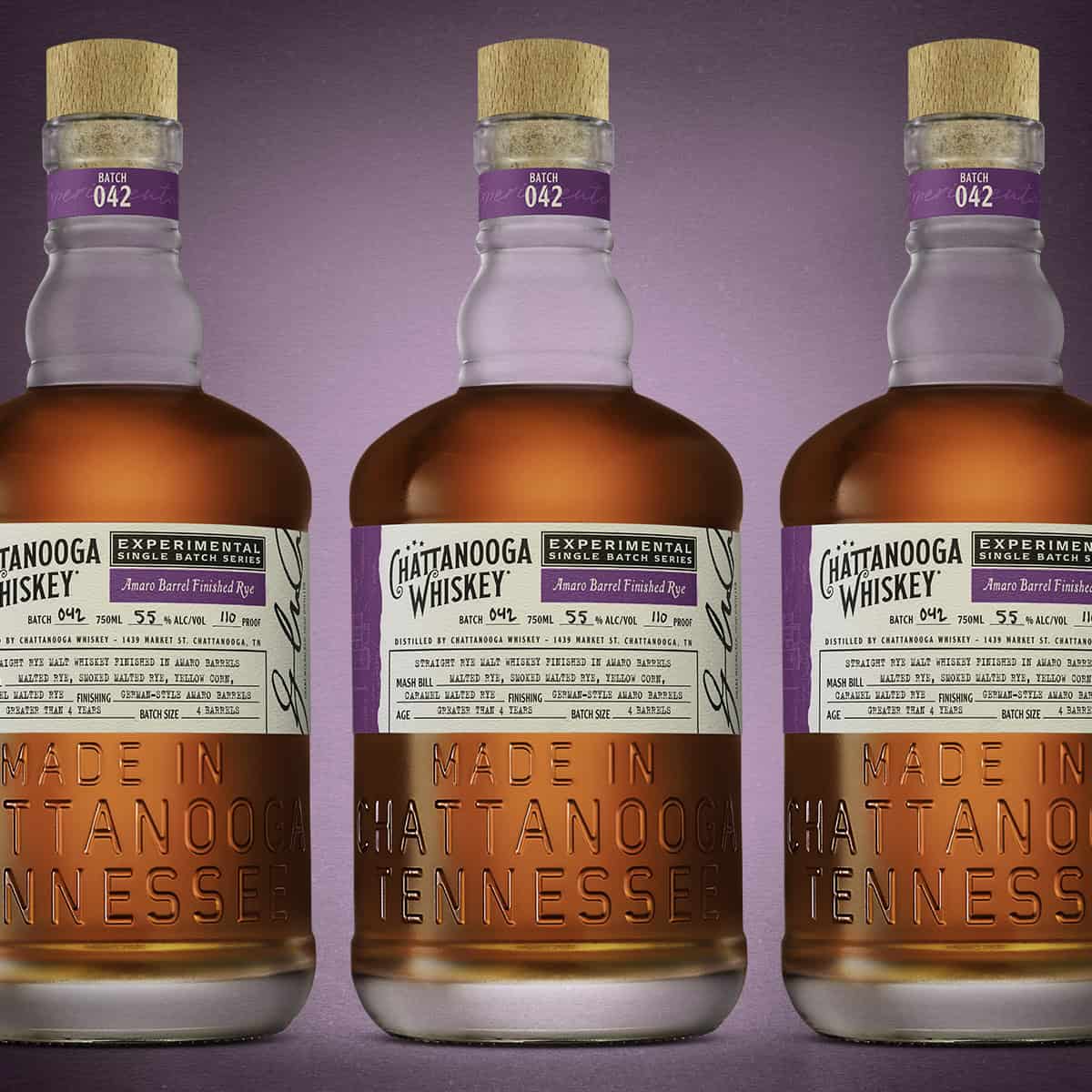 Breaking Bourbon: CHATTANOOGA WHISKEY RELEASES EXPERIMENTAL BATCH 042: AMARO BARREL FINISHED RYE