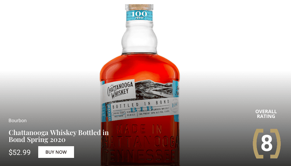 The Whiskey Wash: Chattanooga Whiskey Bottled in Bond Spring 2020