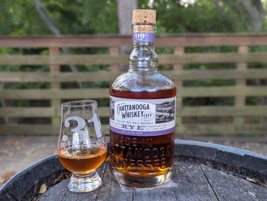 31 Whiskey: Whiskey Review - Chattanooga Whiskey 99 Proof Straight Rye Malt Whiskey