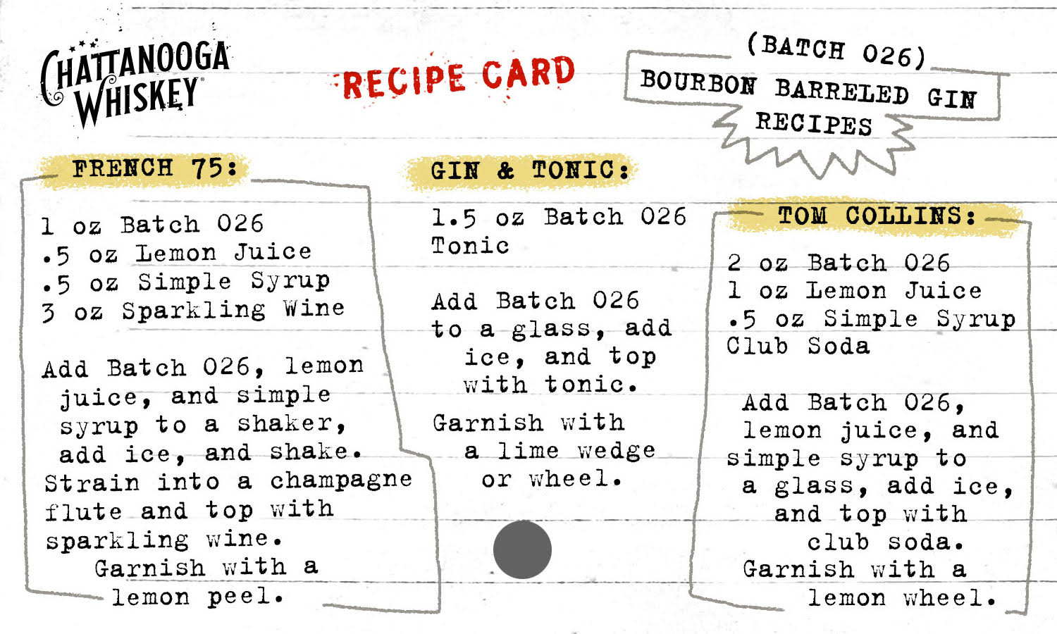 Batch 026 Recipe Card